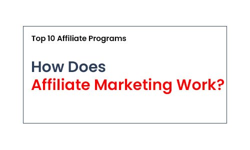 How Does Affiliate Marketing Work?